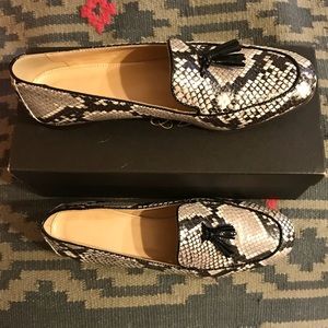 Jcrew Charlie Loafers in Snakeskin-Printed Leather